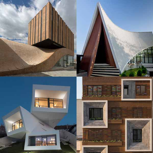 نمای مدرن از ساختمان ایرانی بوسیله چوب ترموود | کاربرد چوب ترموود